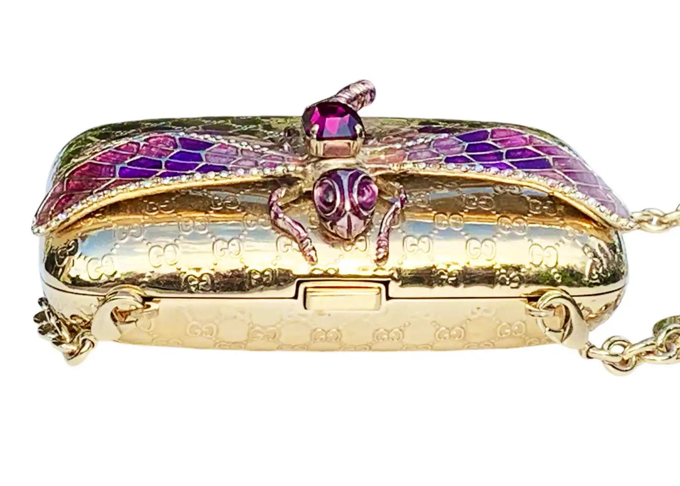 Tom Ford para Gucci Minaudiere Libélula Dorada Año 2000