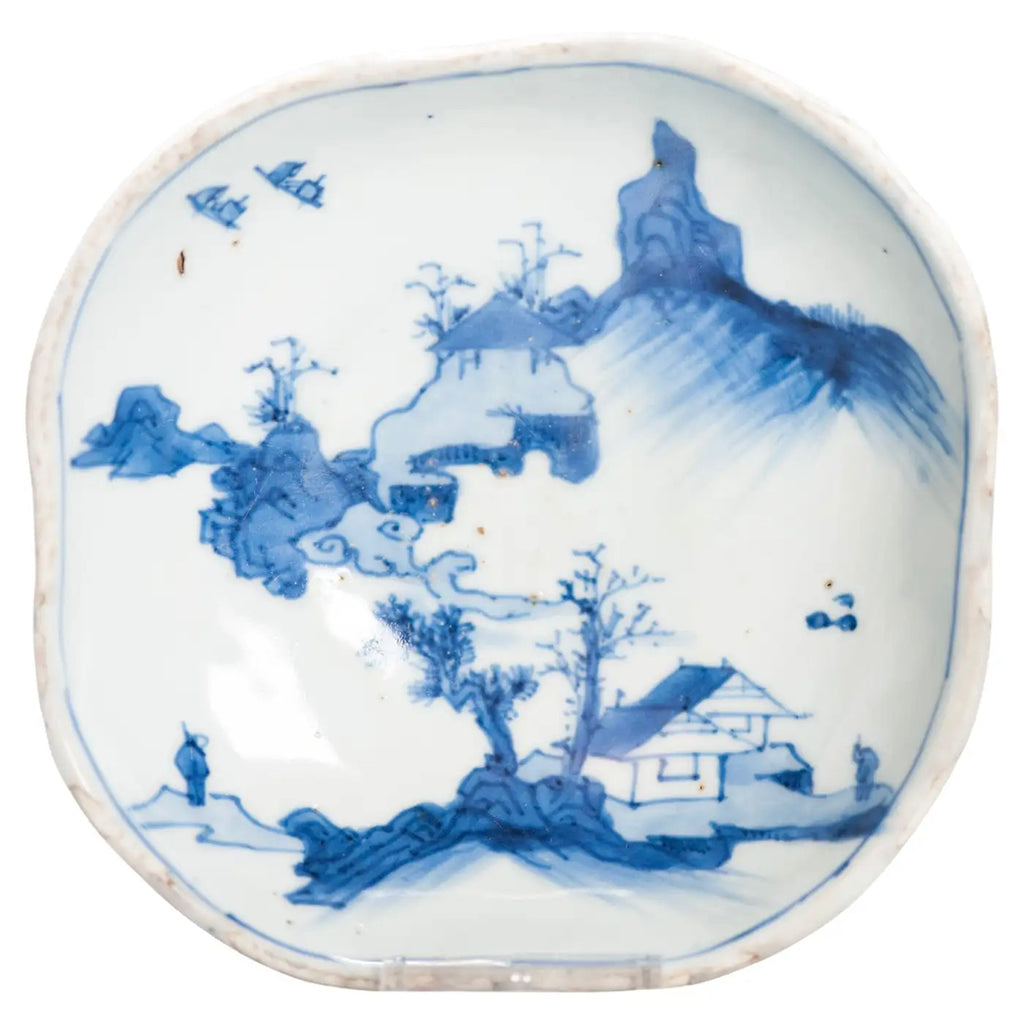 Plato Kaiseki Porcelana China | Periodo Ming Tianqi | Chongzhen