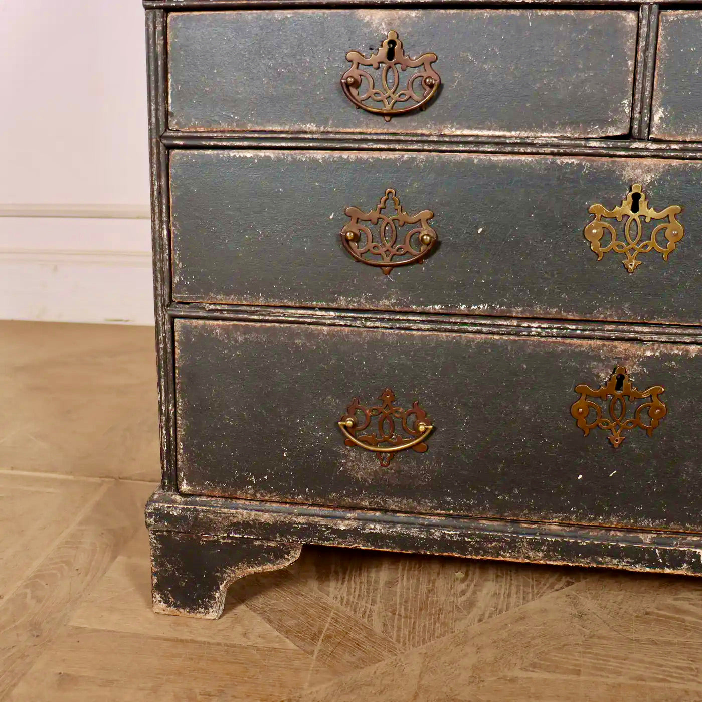 Buró de Roble Pintado | Estilo Jorge III | Inglaterra, 1760