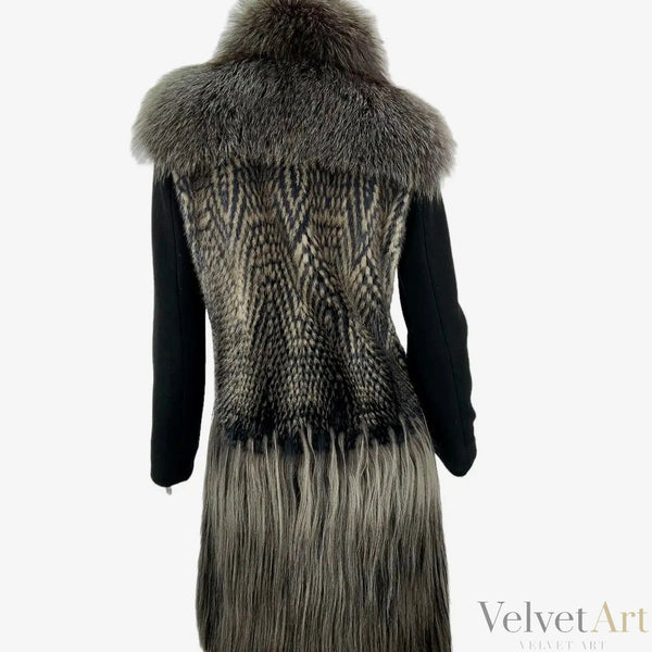 Gucci | Abrigo de Piel, Seda y Lana de 2010 | Talla 38