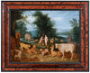 Estudio de Jan Brueghel el Joven (1615-1635) Adan y Eva en el Paraiso