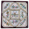 9 Platos Dulceros Famille Rose con Caja de Palo de Rosa | Porcelana Qing