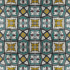 10 azulejos de Marruecos verdes y amarillos hechos a mano