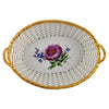 Cesta de Porcelana Trenzada | Meissen | Finales Siglo XIX