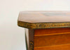 Mesa Auxiliar Napoleón III con Marquetería Floral e Instrumental, Francia 1860
