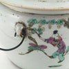 Jarrón Cubo de Porcelana China Famille Verte 1700