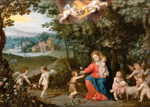 Taller Brueghel y Van Balen | “Descanso en la Huida a Egipto"