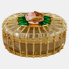 Caja Algernon Asprey de Cristal y Oro Esmaltado
