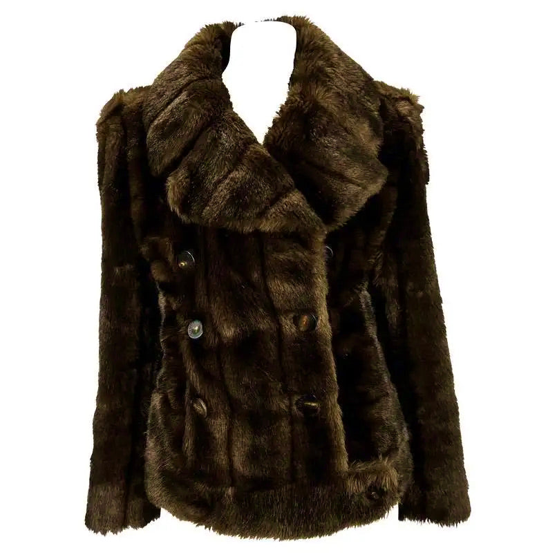 Chaqueta Kate Moss Gucci de Piel Marrón by Tom Ford – 1996