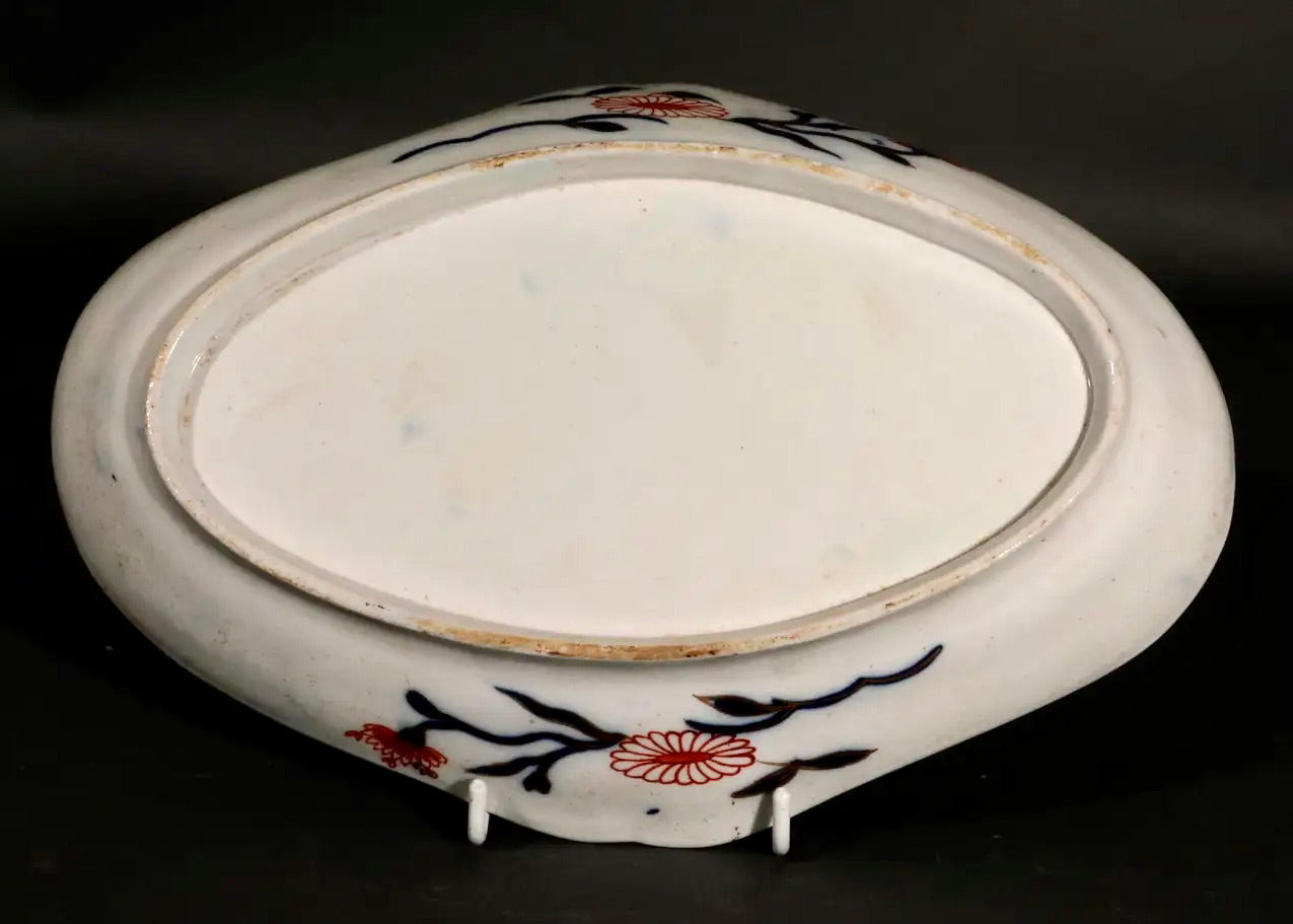 Porcelana Coalport Chinoiserie con Dragón y Leones Amarillos | Inglaterra, 1805