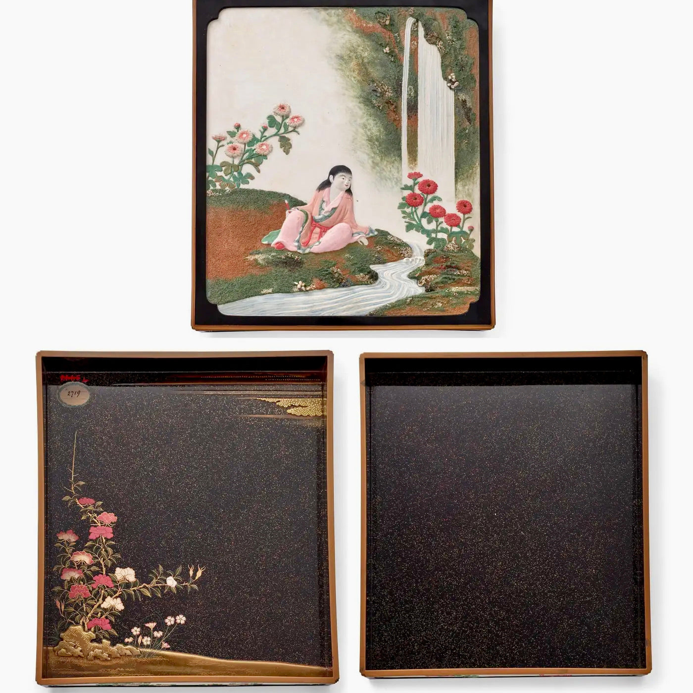 Caja de Escritura Japonesa de Laca | Periodo Meiji Siglo XIX