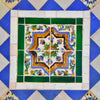 Composición Morisca de Azulejos de Porcelana | Panel del Siglo XVI