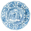 Plato Kraak Ming en Azul Cobalto | Periodo Wanli, 1600