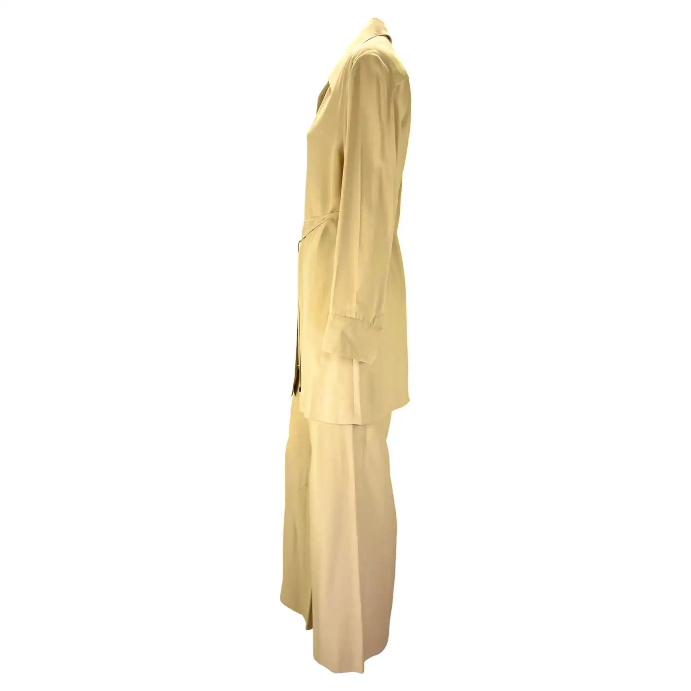 Gucci Conjunto Pantalón y Túnica Beige | Tom Ford Primavera/Verano 1997