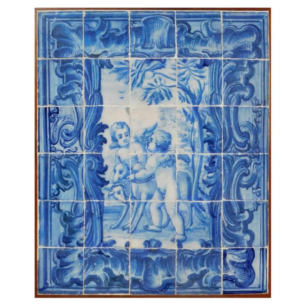 Panel de Azulejos Portugueses “Ángeles” | Siglo XVIII