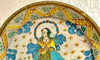 Plato Italiano de Mayólica Esmaltada con Representación de la Virgen – Siglo XVIII
