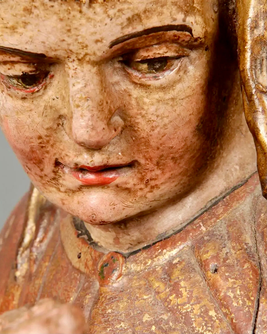 San Juan y San Pablo | Escultura de Madera Policromada | Escuela Castellana Siglo XVI