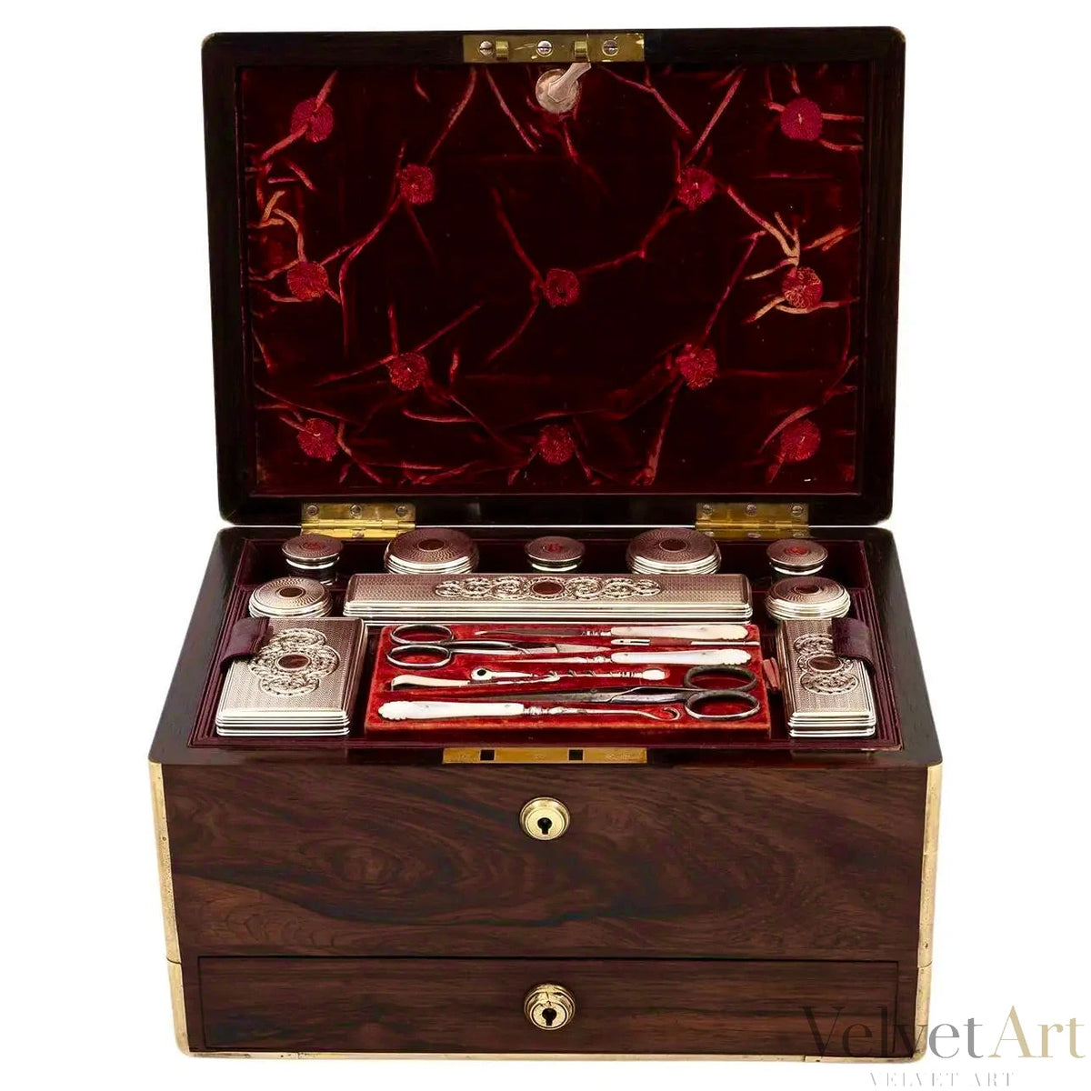 Caja de Tocador Georgiana de Palisandro, Howell, James & Co., Londres, 1837