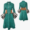 Prada Traje de Chaqueta y Falda con Piel | Otoño Invierno 2013 | Talla 40IT