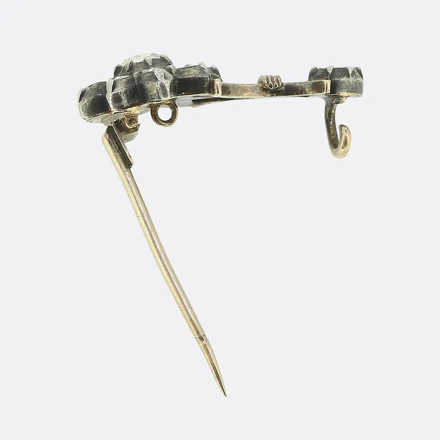 Broche Georgiano de Diamantes Talla Rosa | Siglo XVIII