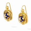 Pendientes de Esmalte Victorianos con Diamantes de 1870
