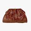 Bolso Bandolera Gucci de Cocodrilo Marrón de 1987