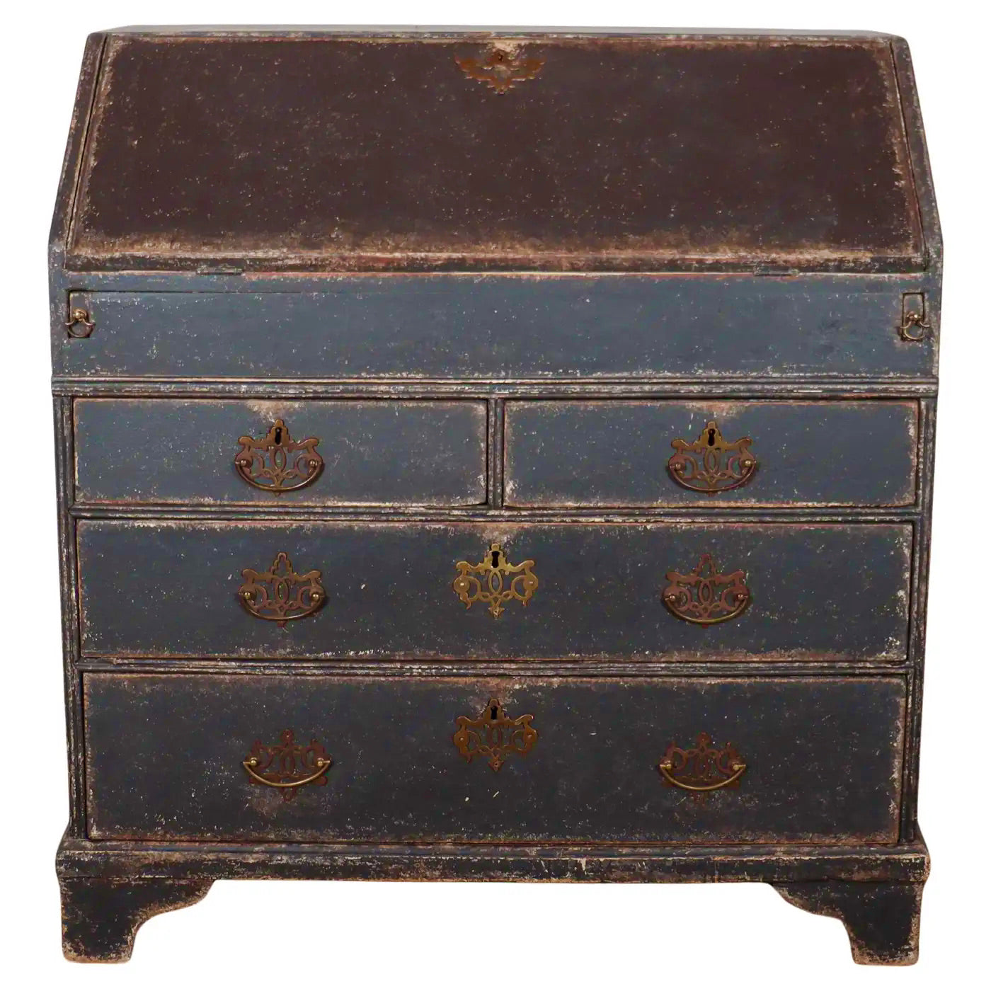 Buró de Roble Pintado | Estilo Jorge III | Inglaterra, 1760