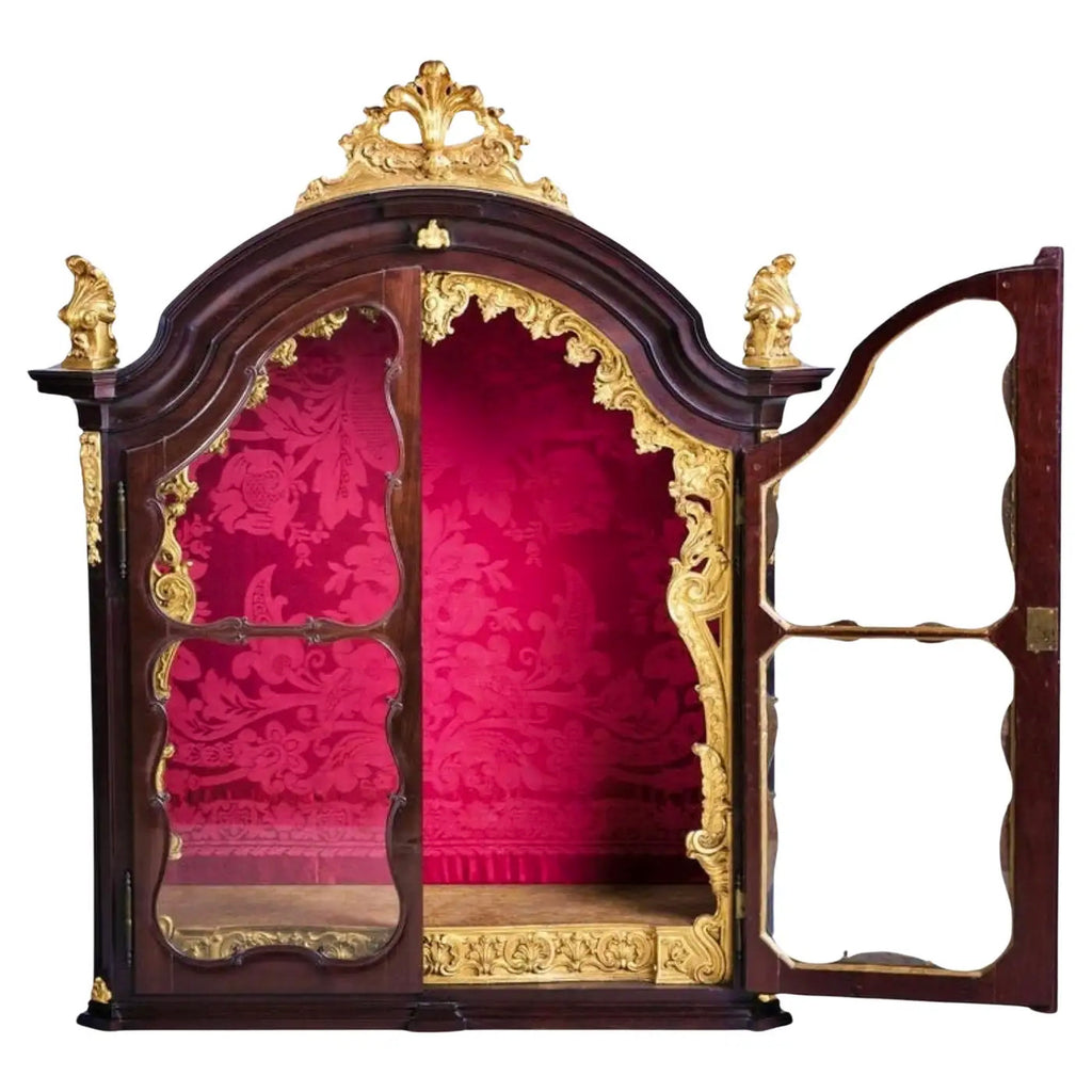 Oratorio Portugués Barroco en Madera de Caoba – Siglo XVIII