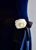 Vestido Chanel Seda Azul Escote Corazón Colección 1992
