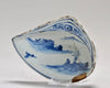 Plato Chino Kosometsuke de Porcelana Azul Bajo Vidriado | Literato en Paisaje | Periodo Ming, Siglo XVII