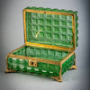 Caja Rusa Verde de Vidrio y Bronce, 1825