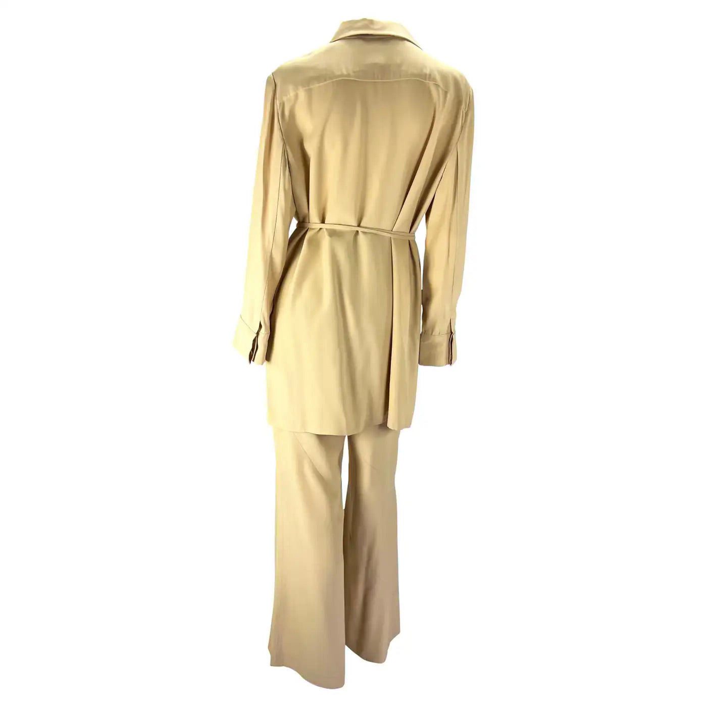 Gucci Conjunto Pantalón y Túnica Beige | Tom Ford Primavera/Verano 1997
