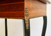 Mesa Auxiliar Napoleón III con Marquetería Floral e Instrumental, Francia 1860