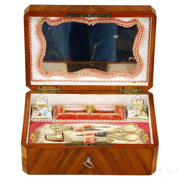 Costurero de Palisandro | Oro y Plata | Francia, 1830