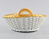 Cesta de Porcelana Trenzada | Meissen | Finales Siglo XIX