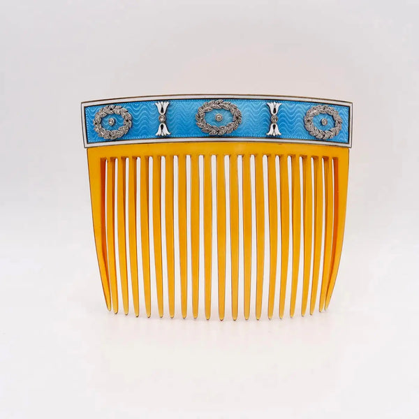 Peineta Cartier París 1900 de Oro 18 Kt con Diamantes