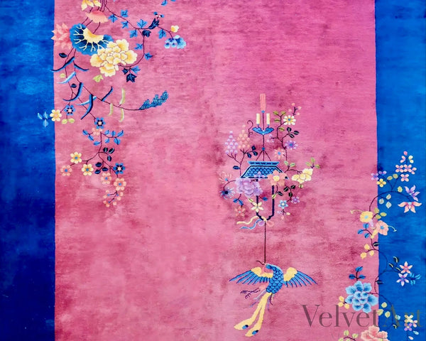 Alfombra "Flores de Realeza" | Estilo Art Deco | China 1920