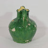 Jarra Verde de Terracota Esmaltada | Cruche Francesa del Siglo XIX
