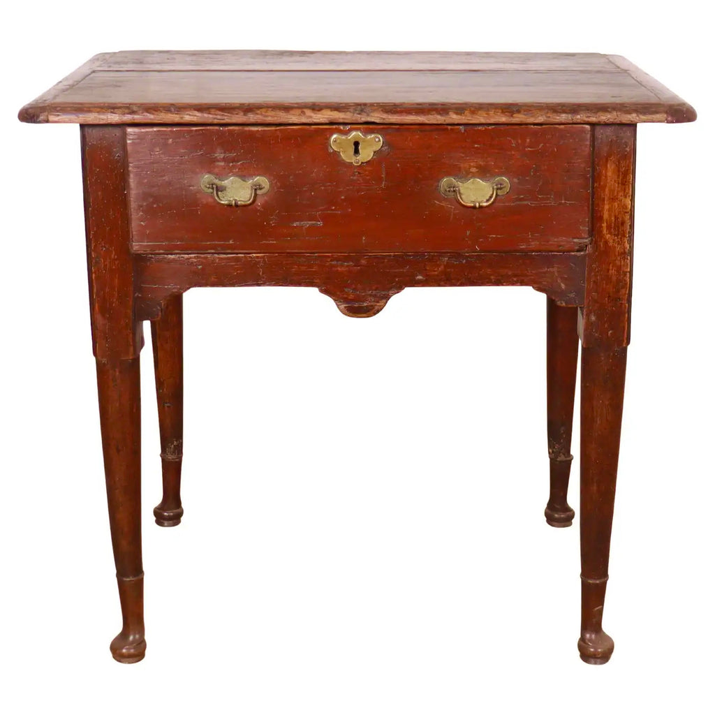 Mesa Auxiliar Inglesa de Pino y Roble | Estilo Jorge III | Inglaterra, 1770