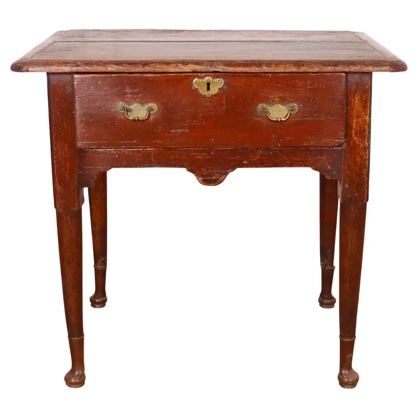 Mesa Auxiliar Inglesa de Pino y Roble | Estilo Jorge III | Inglaterra, 1770