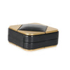 Clutch Chanel CC Cuadrado en Piel de Cordero Negra y Metal Dorado