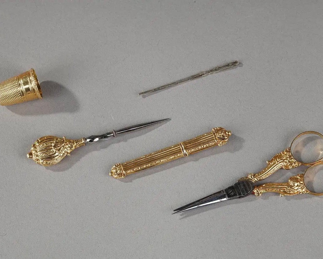 Costurero de Palisandro | Oro y Plata | Francia, 1830