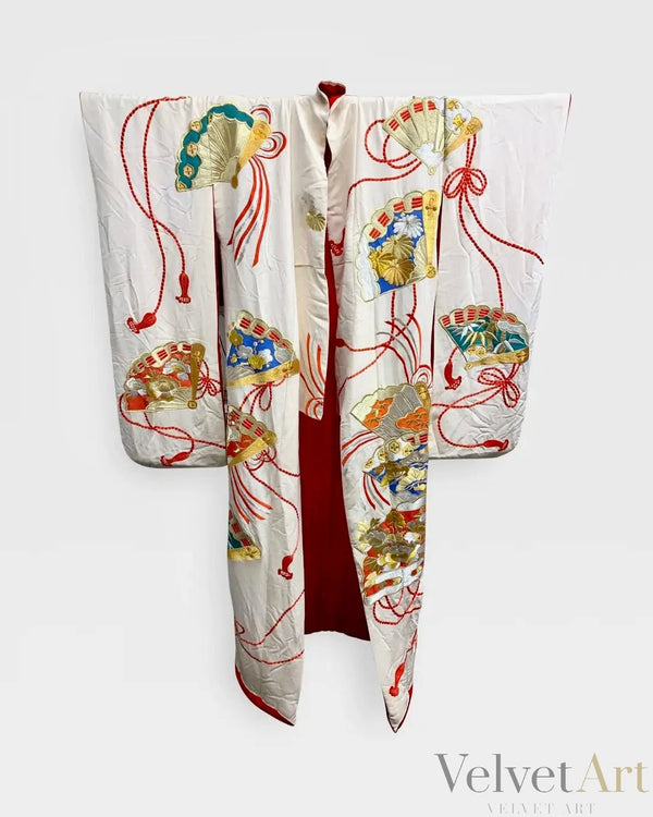 kimono Ceremonial de Seda | Estilo Art Deco Oriental | Japón,  1930