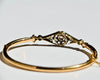 Brazalete Floral de Oro y Diamantes Talla Rosa de 1910