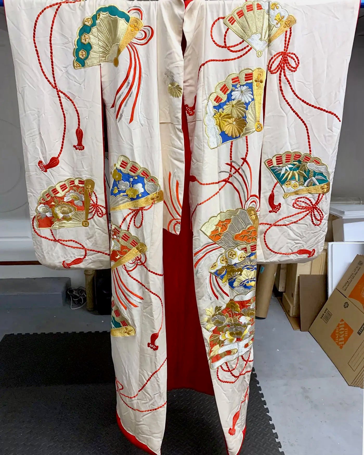 kimono Ceremonial de Seda | Estilo Art Deco Oriental | Japón,  1930