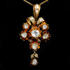 Colgante Diamante Corte Rosa | Estilo Georgiano Siglo XVIII