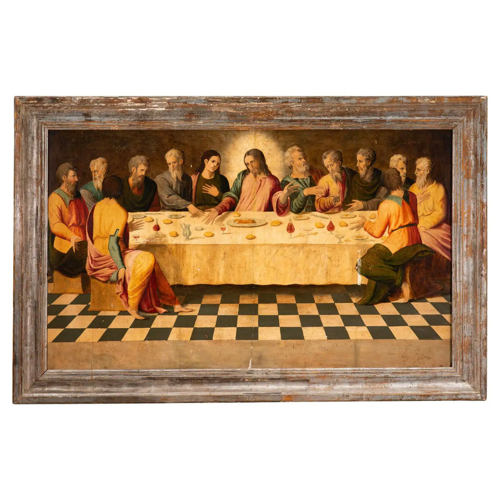 "La Última Cena" | Escuela Castellana | Óleo sobre Tabla del Siglo XVI