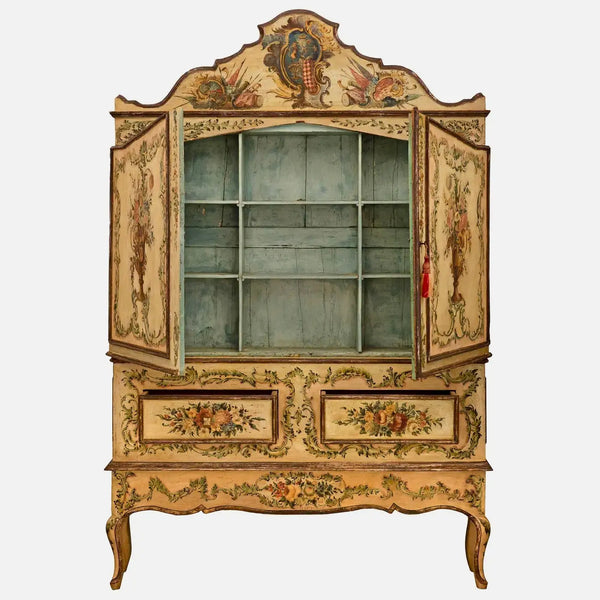 Armario Italiano del Siglo XVIII Pintado a Mano | Estilo Veneciano