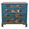 Cómoda Decorada en Chinoiserie Azul | Inglaterra, 1880