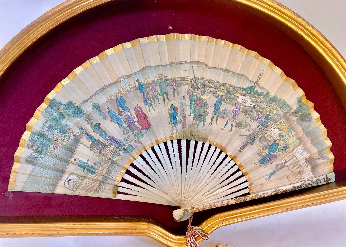 Abanico de Papel Pintado | Francia, 1850